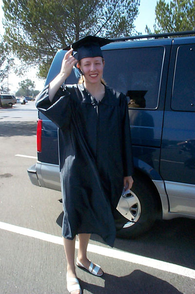 Mrs.splorp! at her college graduation in 2001