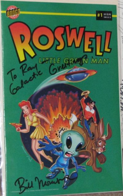 Autographed Roswell: Little Green Man comic
