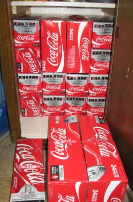 Coca-Cola in the pantry