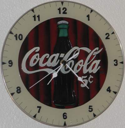 Coca-Cola clock