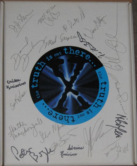 Autographed X-Files press kit